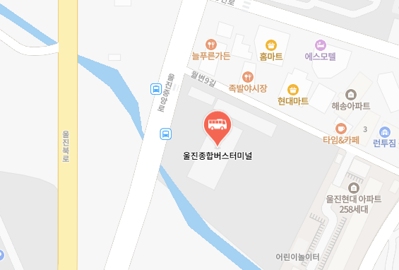 울진종합버스터미널 위치