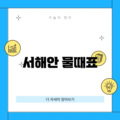서해안 물때표