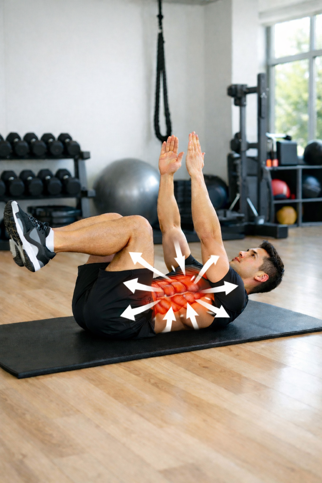 데드버그 시작 자세 복압 유지 코어 운동 준비