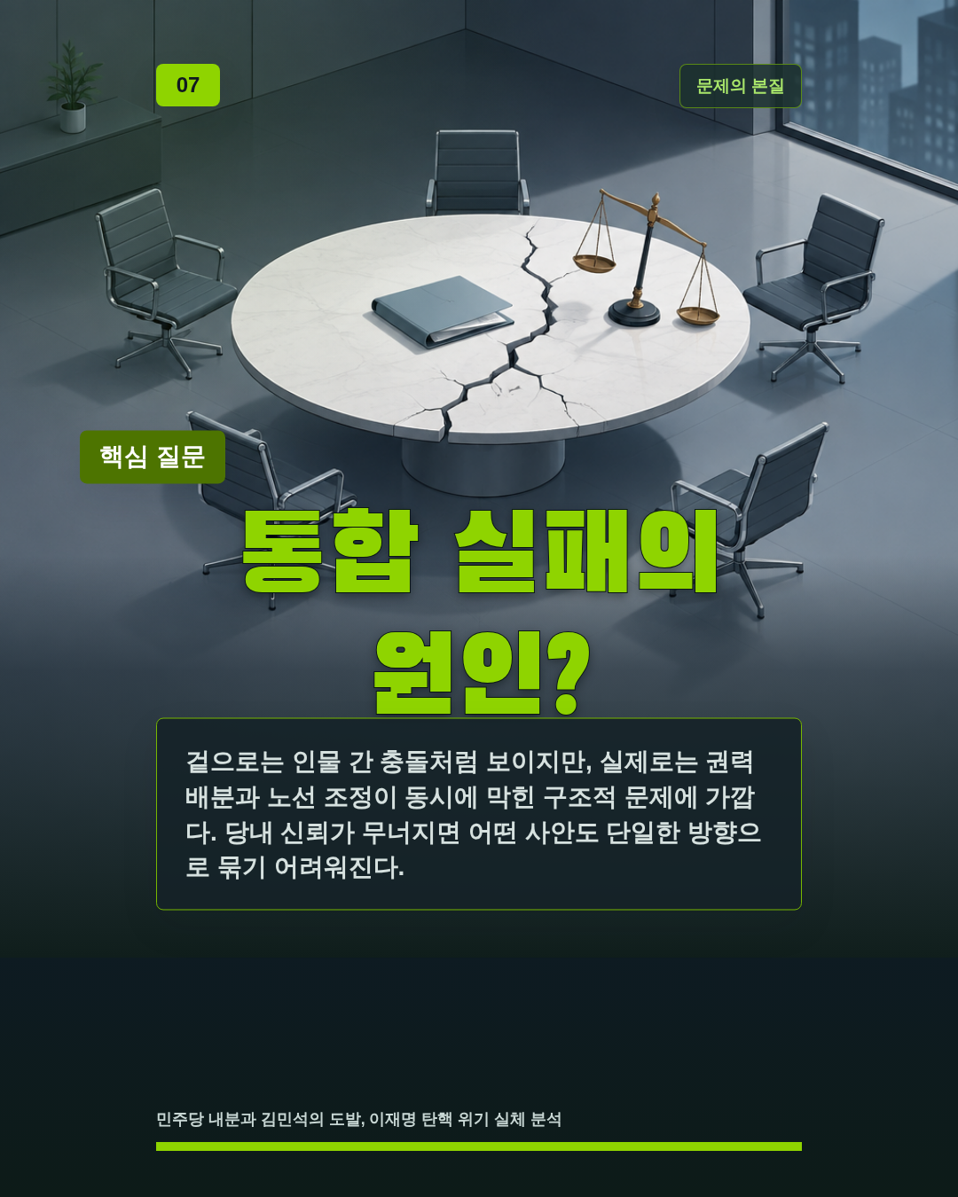 통합 실패의 원인?