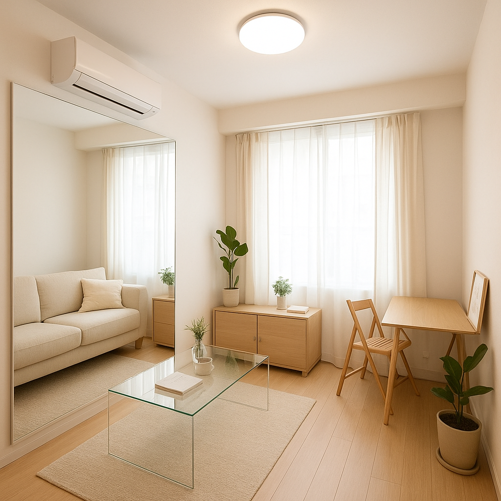 작은 공간을 넓어 보이게 만드는 리빙 인테리어 팁