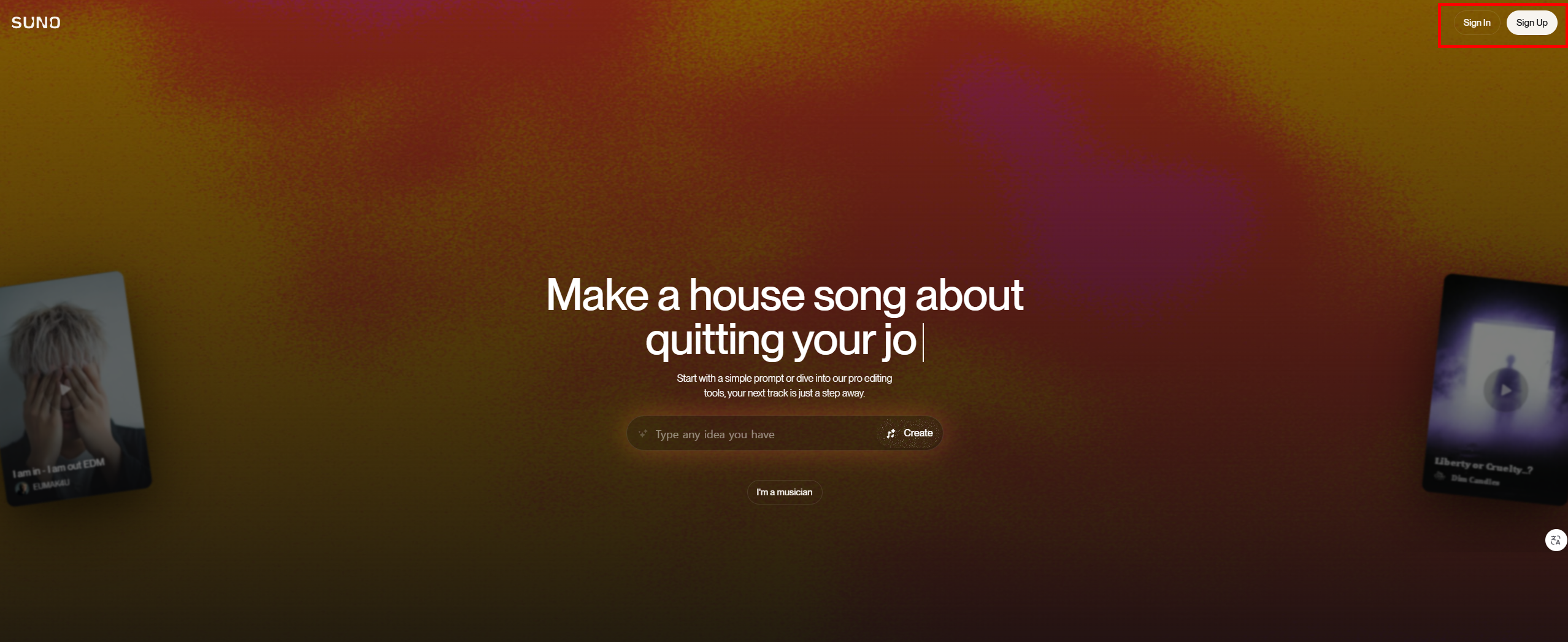 수노AI 음악 만들기