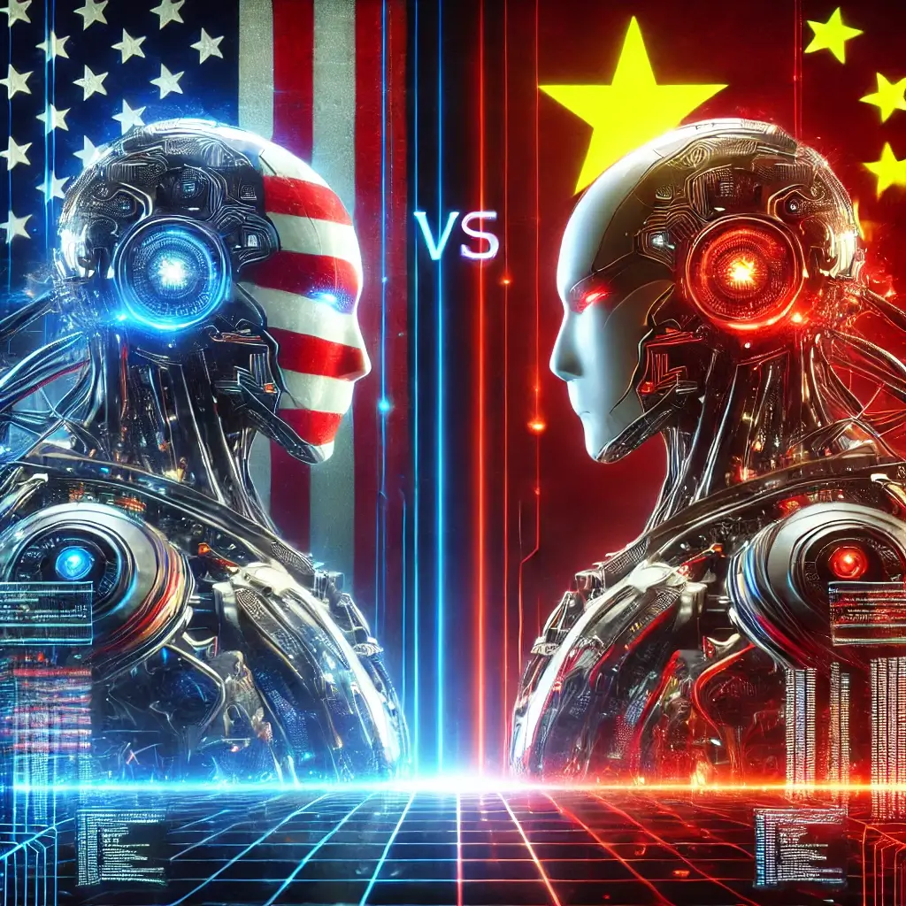 ai 챗GPT와 딥시크v3가 대립하는 이미지