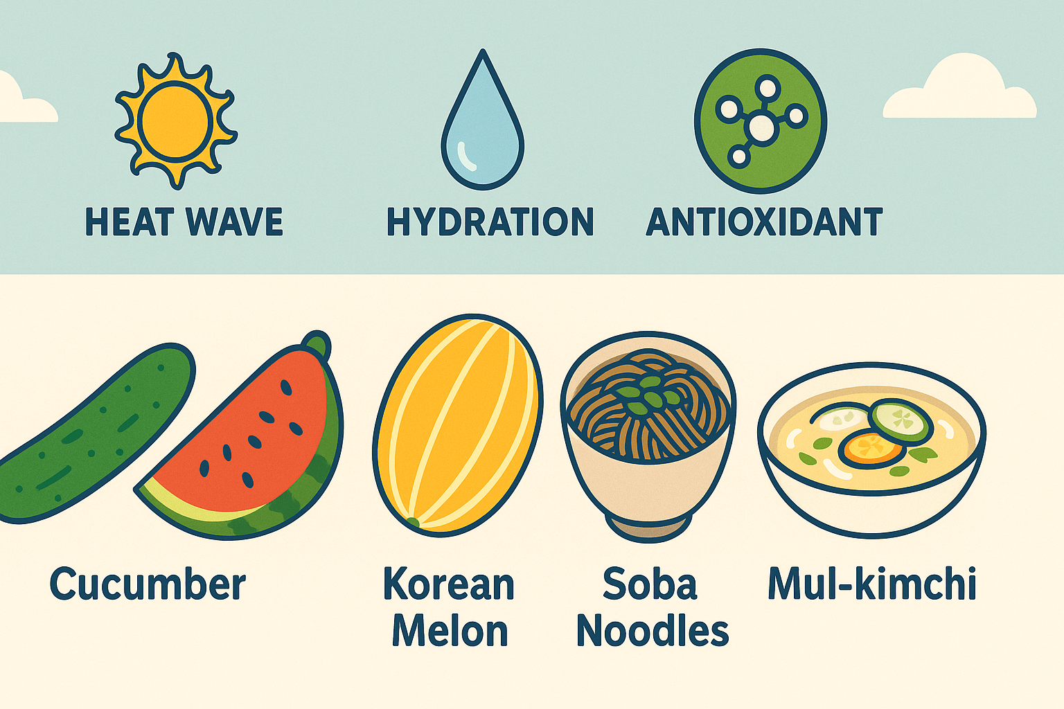 탈수 예방을 위한 자연 수분 공급 식품
