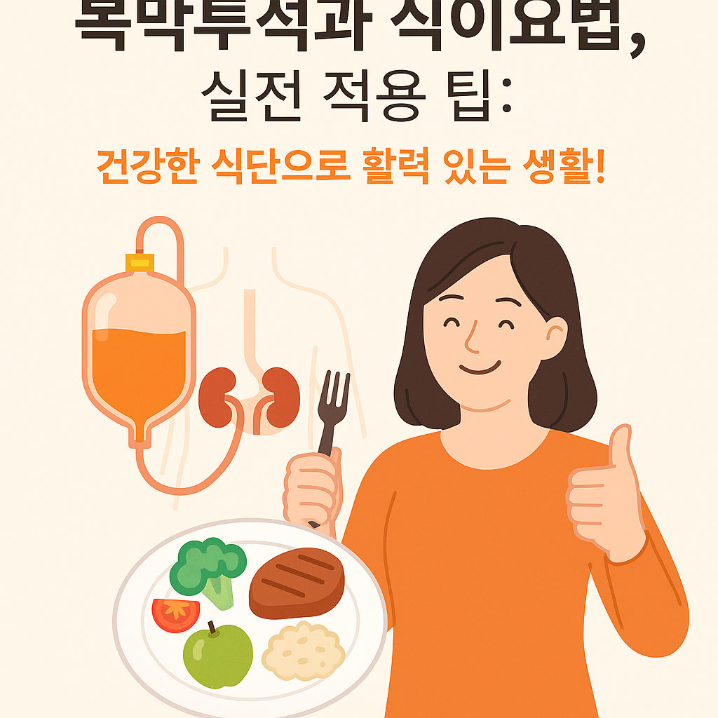 복막투석과 식이요법, 실전 적용 팁: 건강한 식단으로 활력 있는 생활!