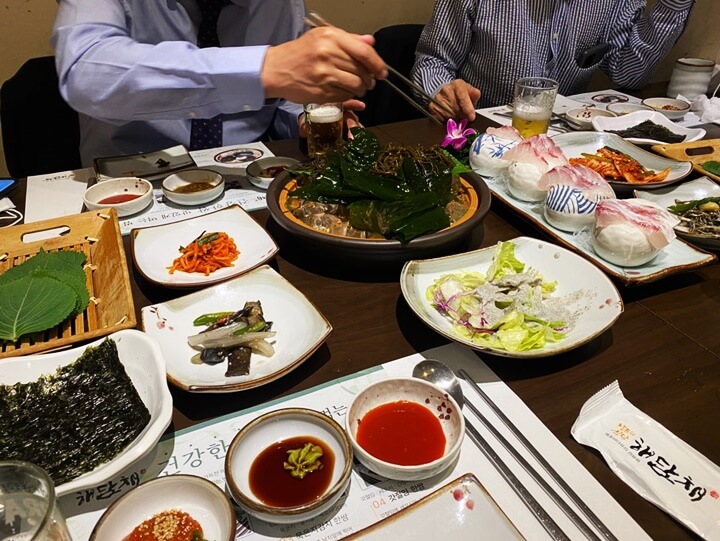 해담채-반찬-회