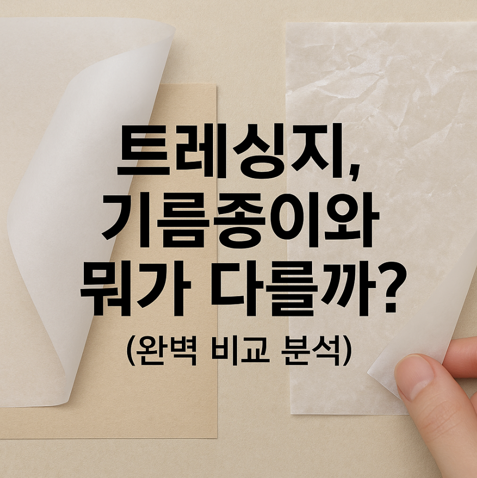 트레싱지, 기름종이와 뭐가 다를까? (완벽 비교 분석)