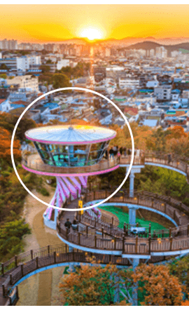 대구 앞산 해넘이 전망대