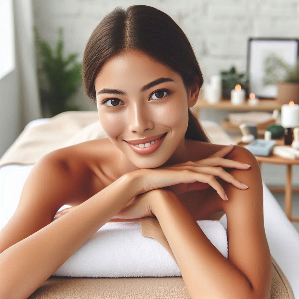 피부,체형관리 샵 배경