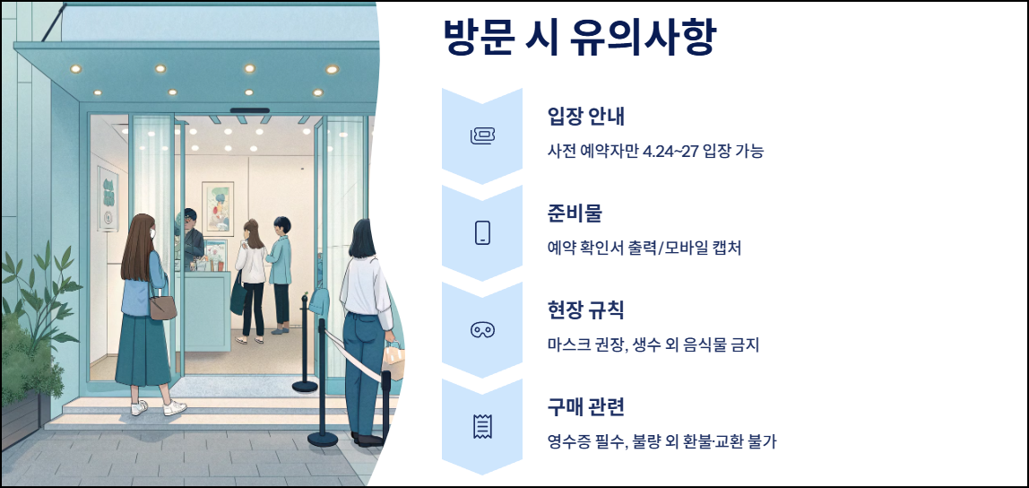 방문 시 꼭 알아야 할 유의사항