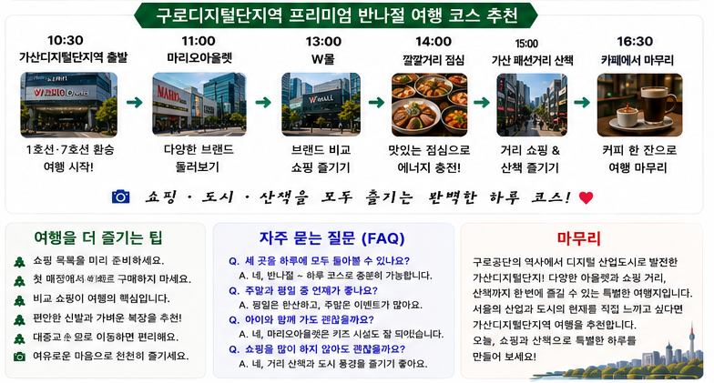구로디지털단지역 여행 코스