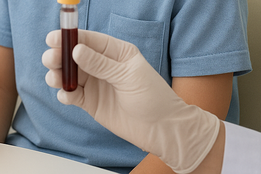 성조숙증검사중