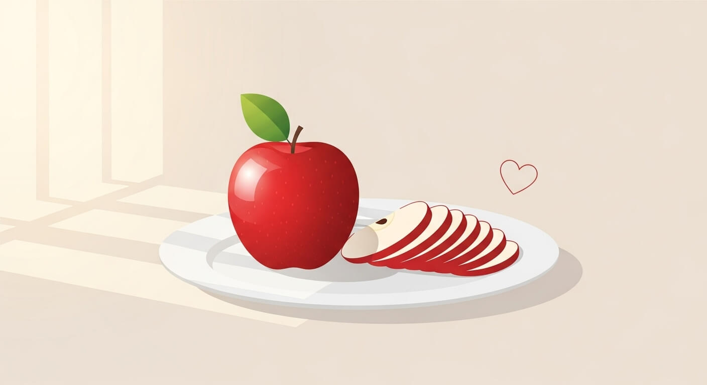 건강하게 사과 먹는 법 (식이섬유, 저칼로리, 항산화)