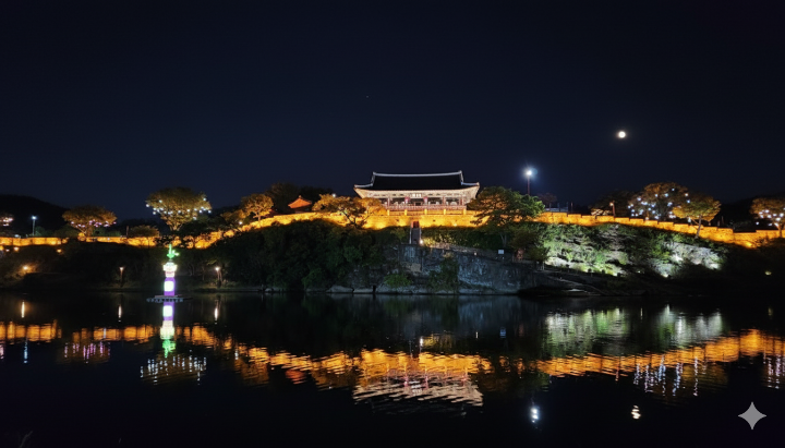 진주 남강유등축제 야경