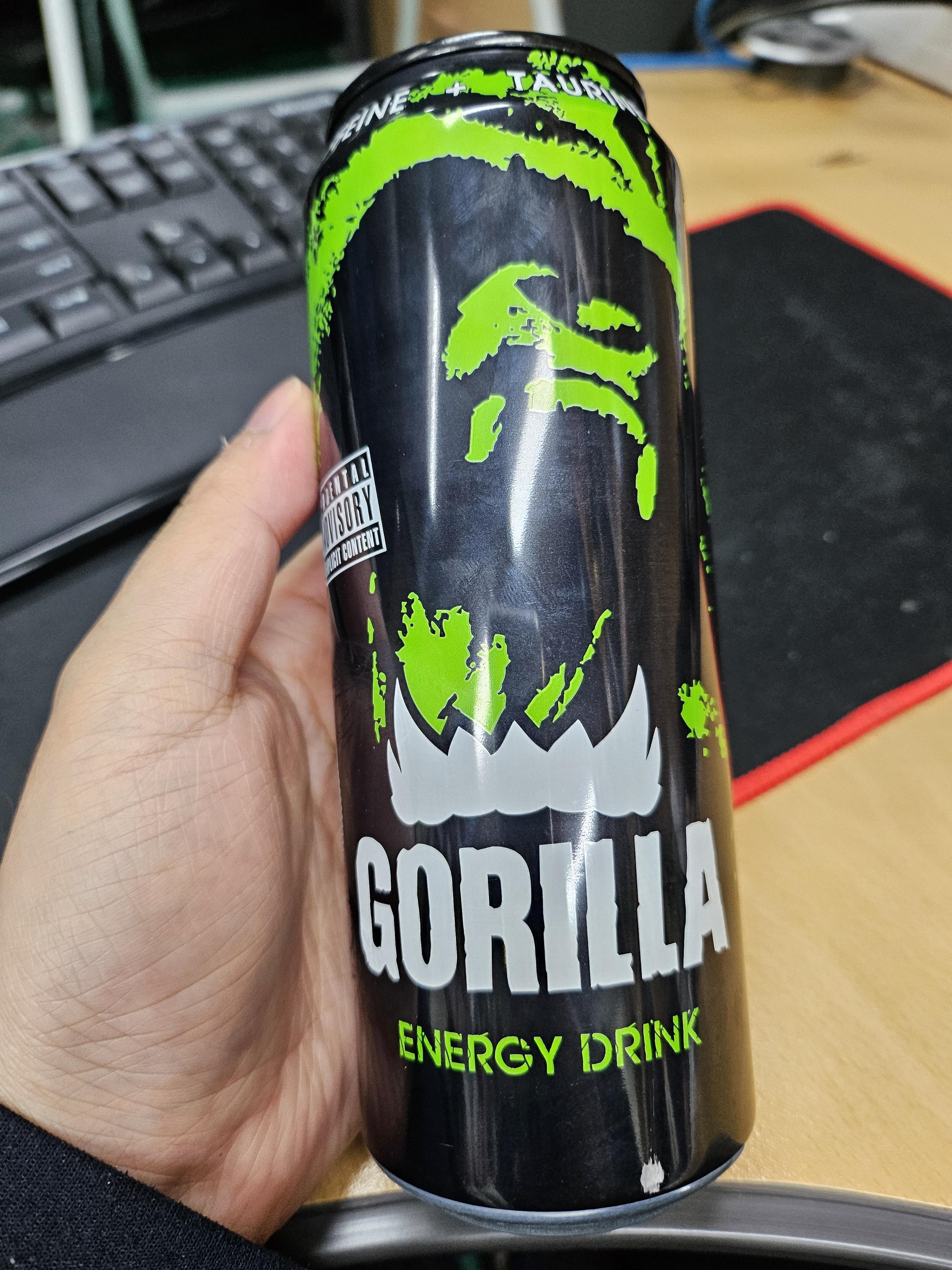 고릴라 에너지 드링크(Gorilla Energy Drink) 카페인 함량 및 용량