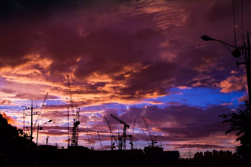 저녁하늘과-건물