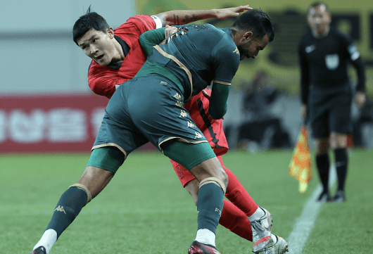 대표팀 경기 모습