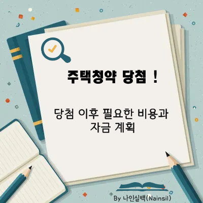 주택청약 당첨 후