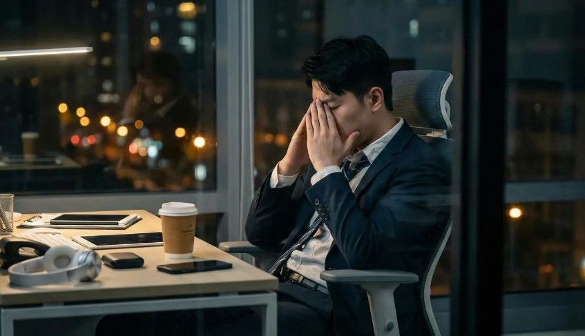 식은땀이 나고 기운이 없음