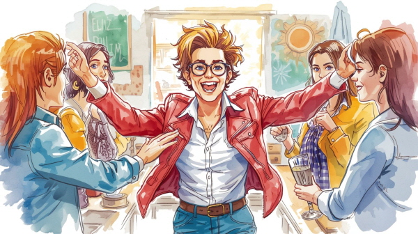 ESTP는 즉각적인 반응과 감각적 민감함으로 세상을 살아갑니다. 빠른 판단, 행동 중심의 사고, 사람들과의 생생한 상호작용 속에서 에너지를 얻는 이들은 외적으로는 에너제틱하고 자신감 넘치는 모습으로 보입니다에 관한 그림