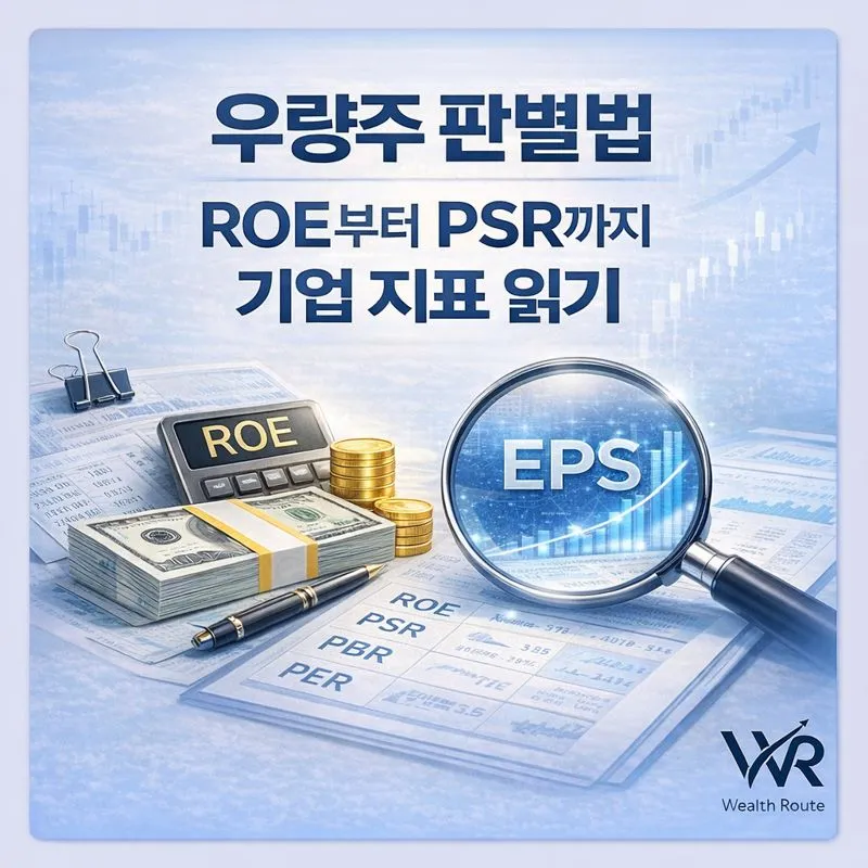 우량주 판별법(ROE부터 PSR까지 기업 지표 읽기)