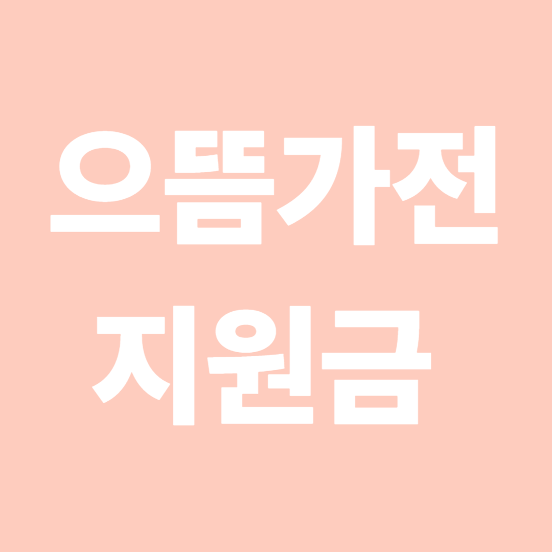 으뜸가전 지원금