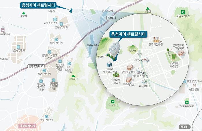 음성 자이 센트럴시티 입지