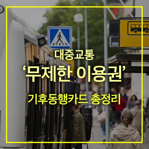 기후동행카드 카드신청 사용방법 총정리