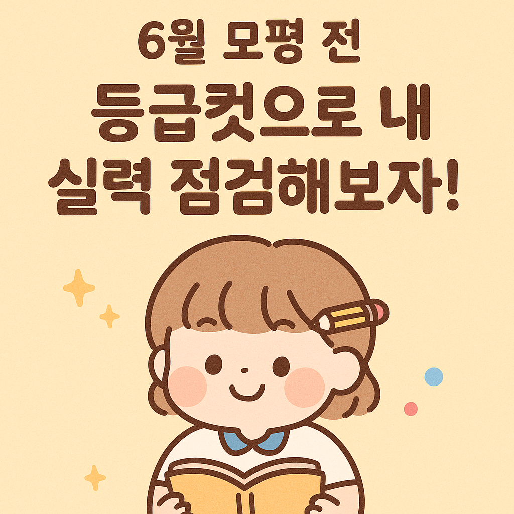 6월 모평 전 꼭 알아야 할 2025년 5월 모의고사 등급컷