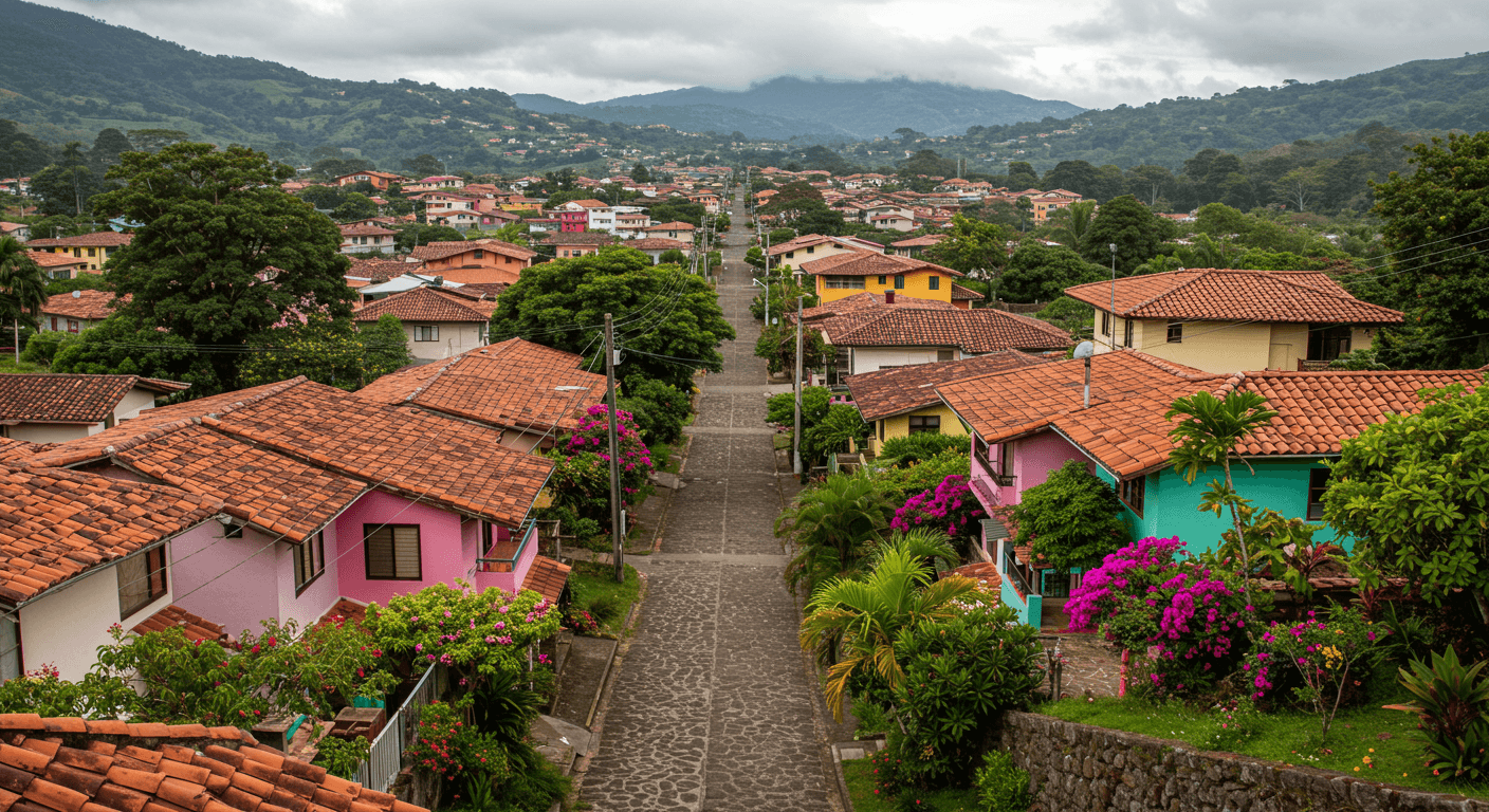 코스타리카의 한 동네 풍경