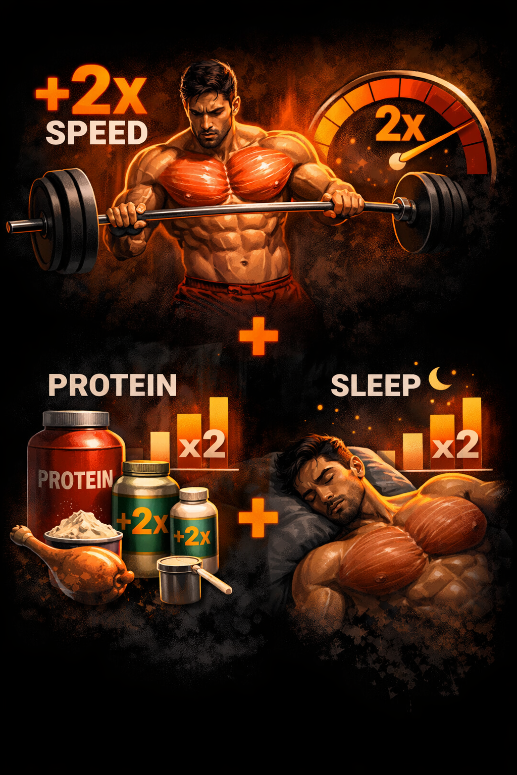 운동 기준:
근성장 속도 2배 만드는 핵심 기준