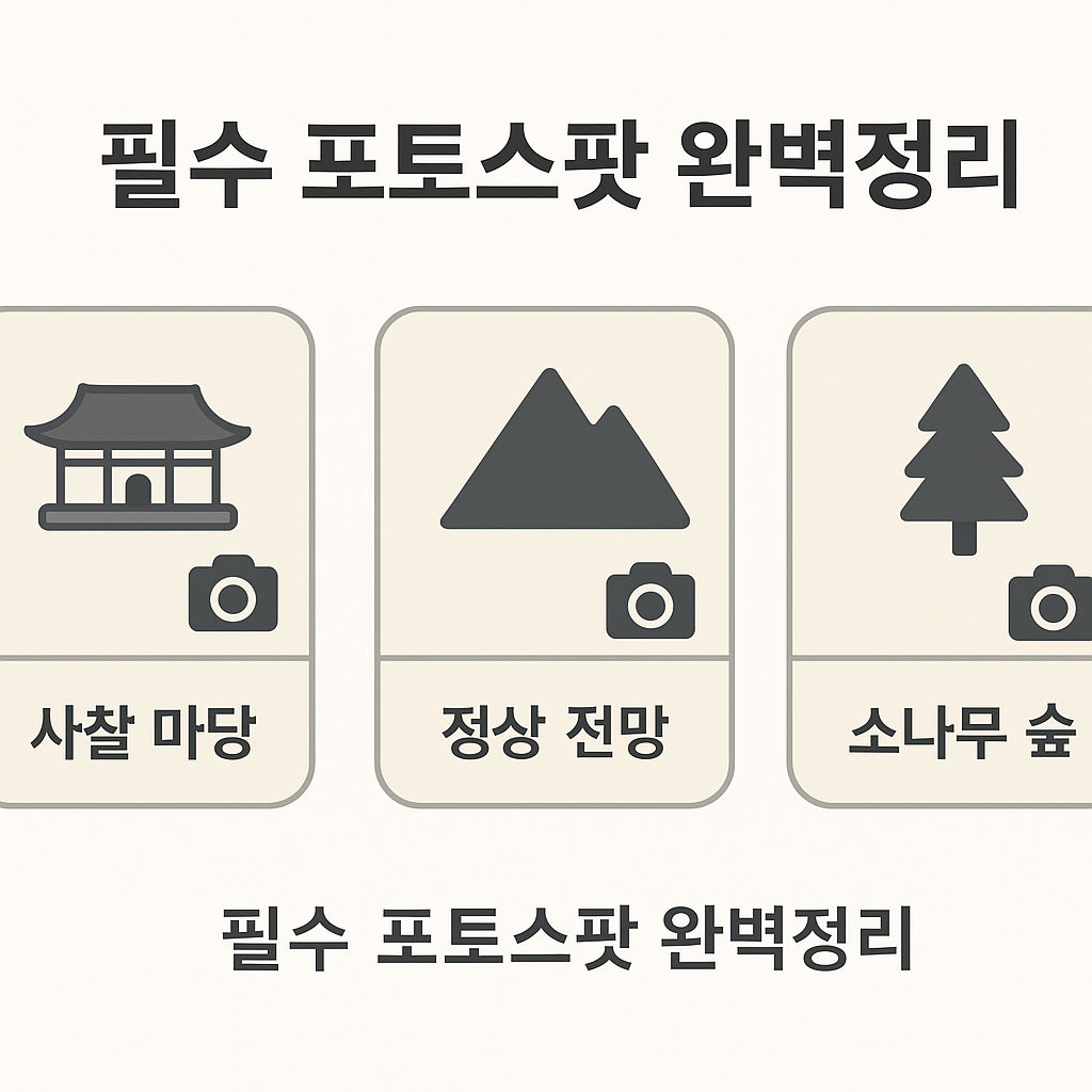 필수 포토스팟 완벽정리