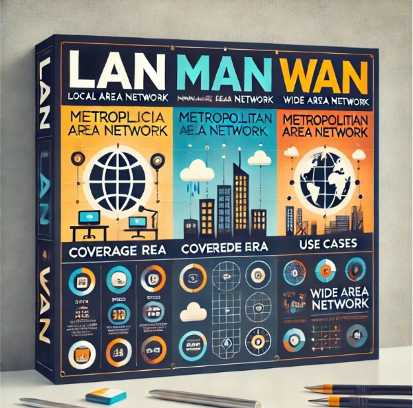 LAN, MAN, WAN의 차이점