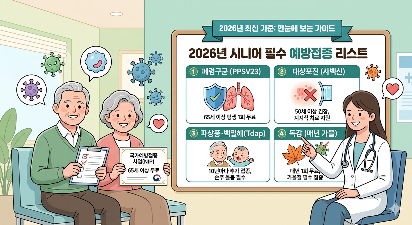 시니어 필수 예방접종 리스트