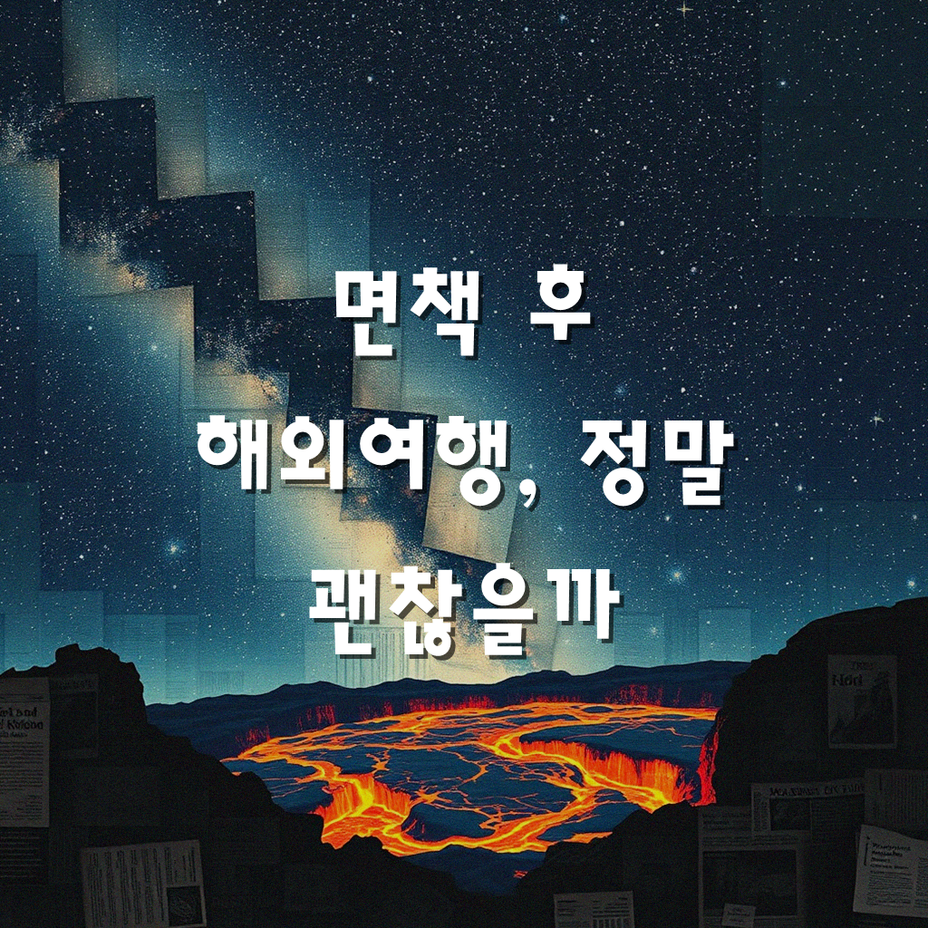면책 후 해외여행, 어디까지 알고 계신가요