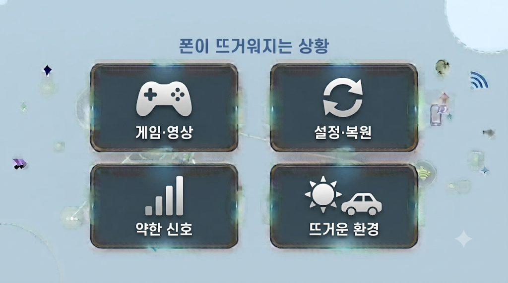 스마트폰 발열이 생기는 상황 네 가지