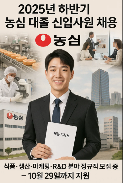 2025년 하반기 농심 대졸 신입사원 채용