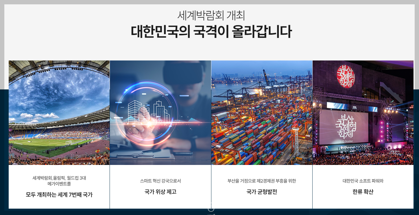 부산엑스포 expo 발표일, 경쟁 후보지 분석, 기대효과