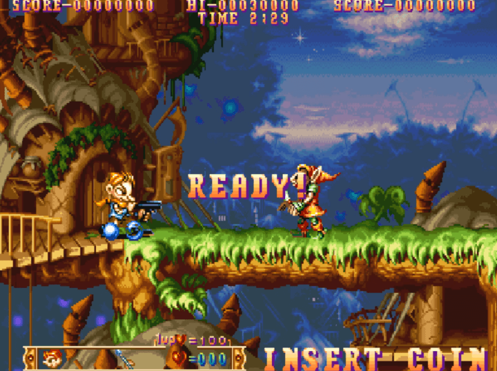 쓰리-원더스-오락실게임-미드나잇-원더러스-시작-화면