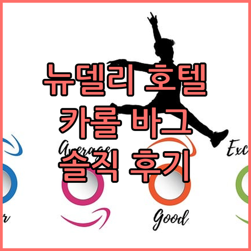 뉴델리 카롤 바그 호텔 TOP6 솔직