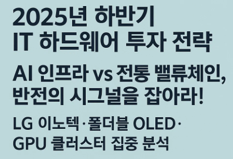 2025년 하반기 IT 하드웨어 투자 전략