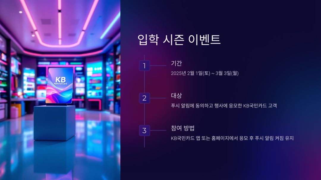 입학 시즌 이벤트