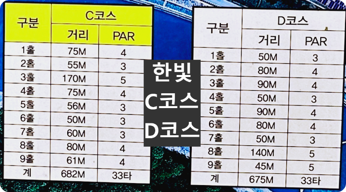 한빛파크골프장 C코스, D코스
