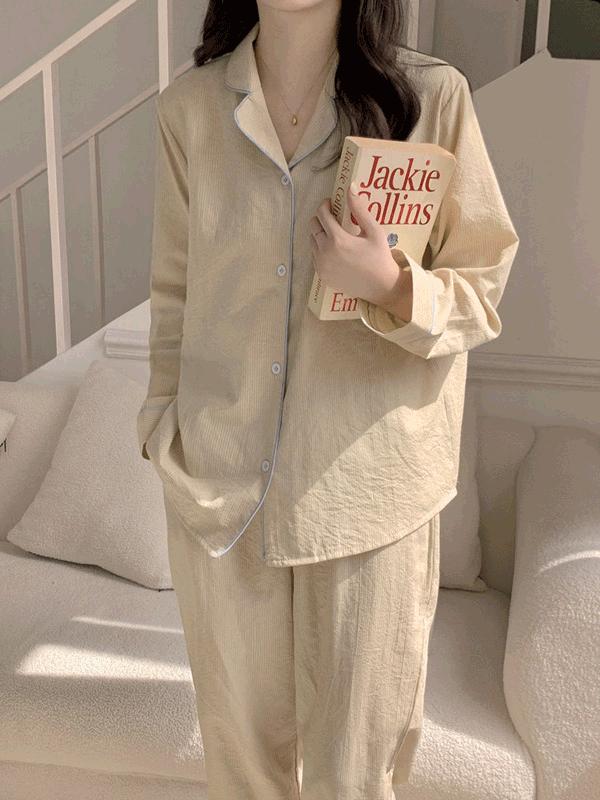 무드문 모어 긴팔 상하세트 파자마 잠옷