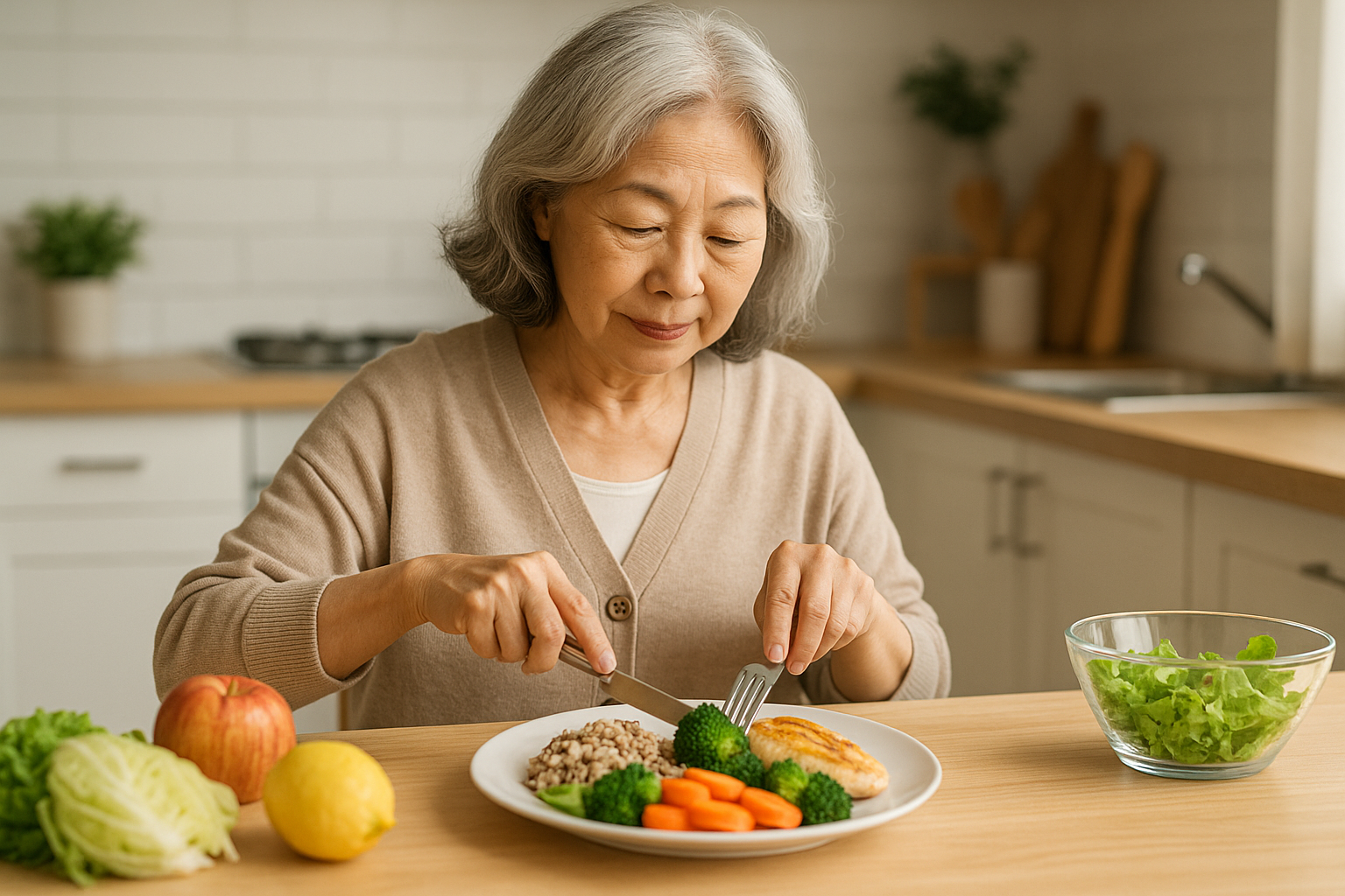 고혈압 시니어를 위한 저염식관련 사진