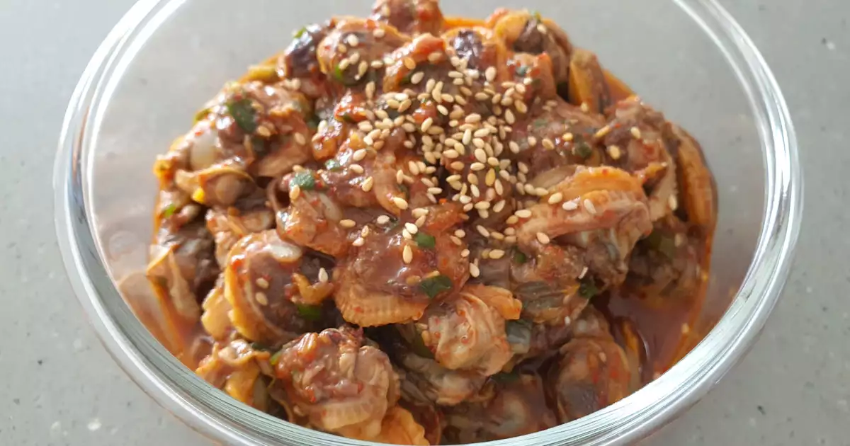 꼬막비빔장 완성