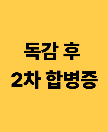 독감 이후 2차 합병증