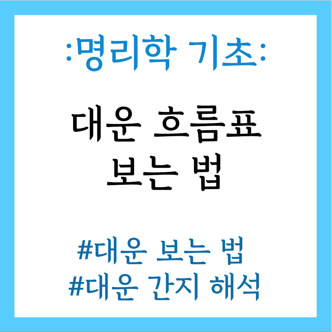 대운흐름표
