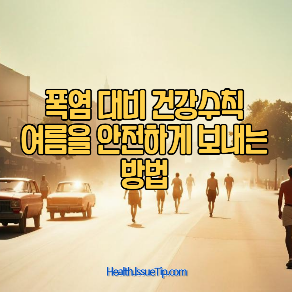 폭염이 지속되는 여름철, 온열질환 예방을 위한 필수 건강수칙