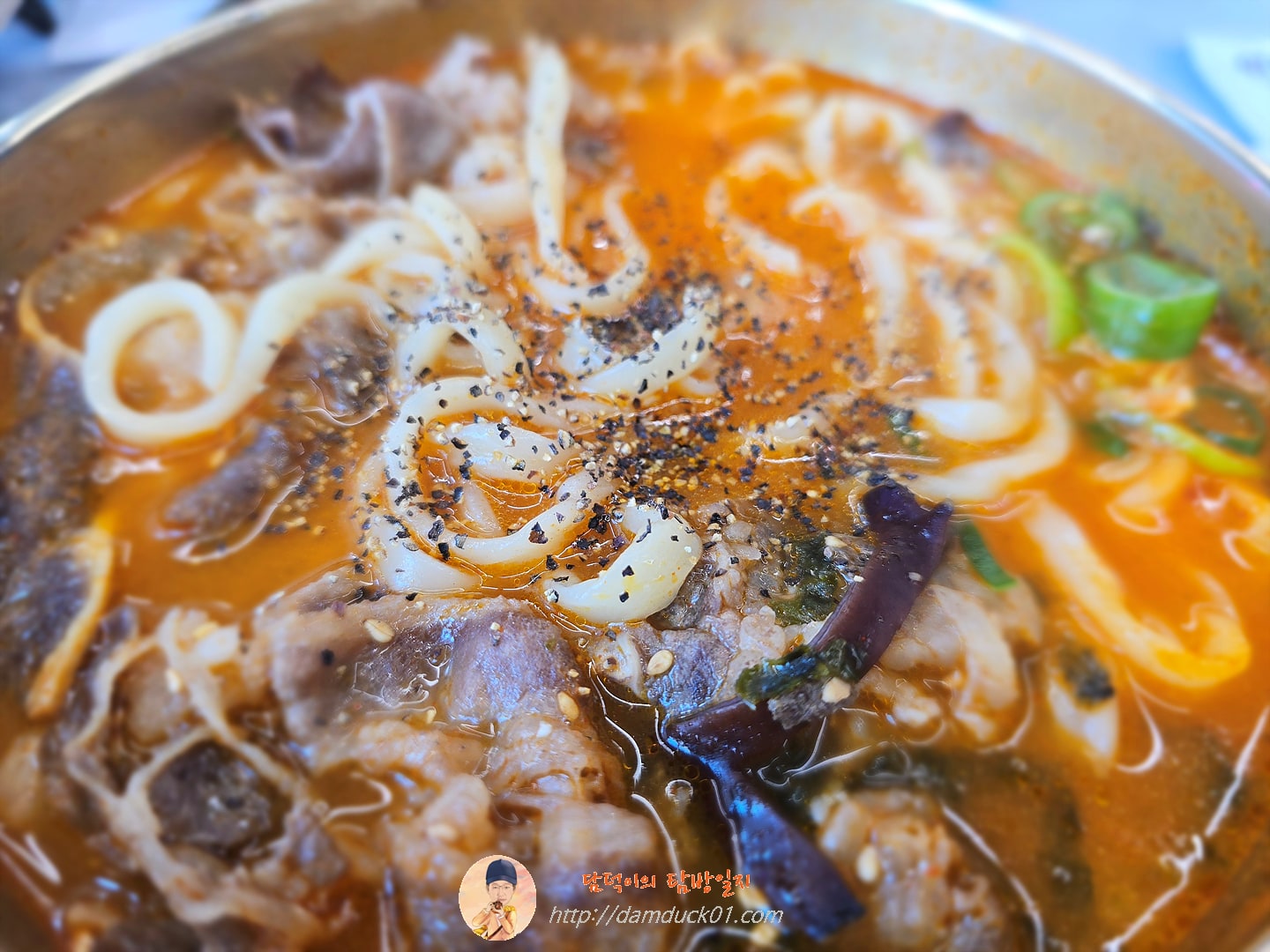 고기 장칼국수